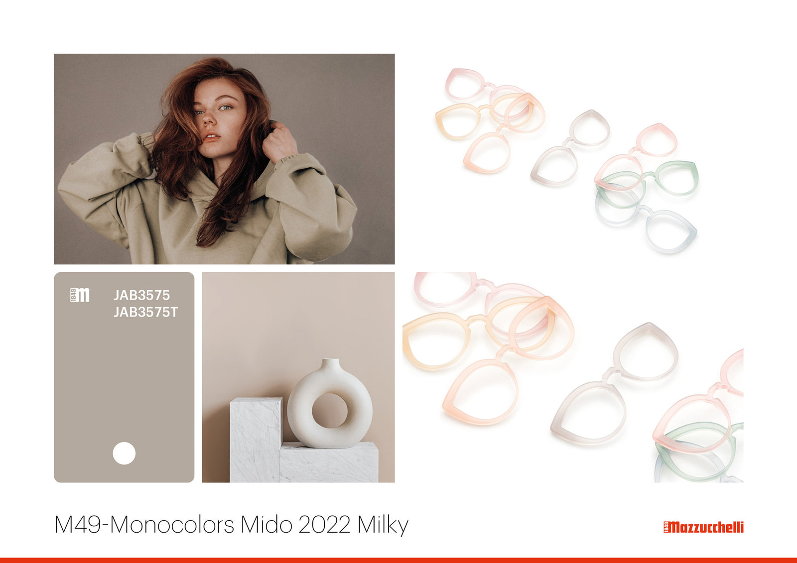 M49-Monocolors Mido 2022 Milky | Mazzucchelli 1849